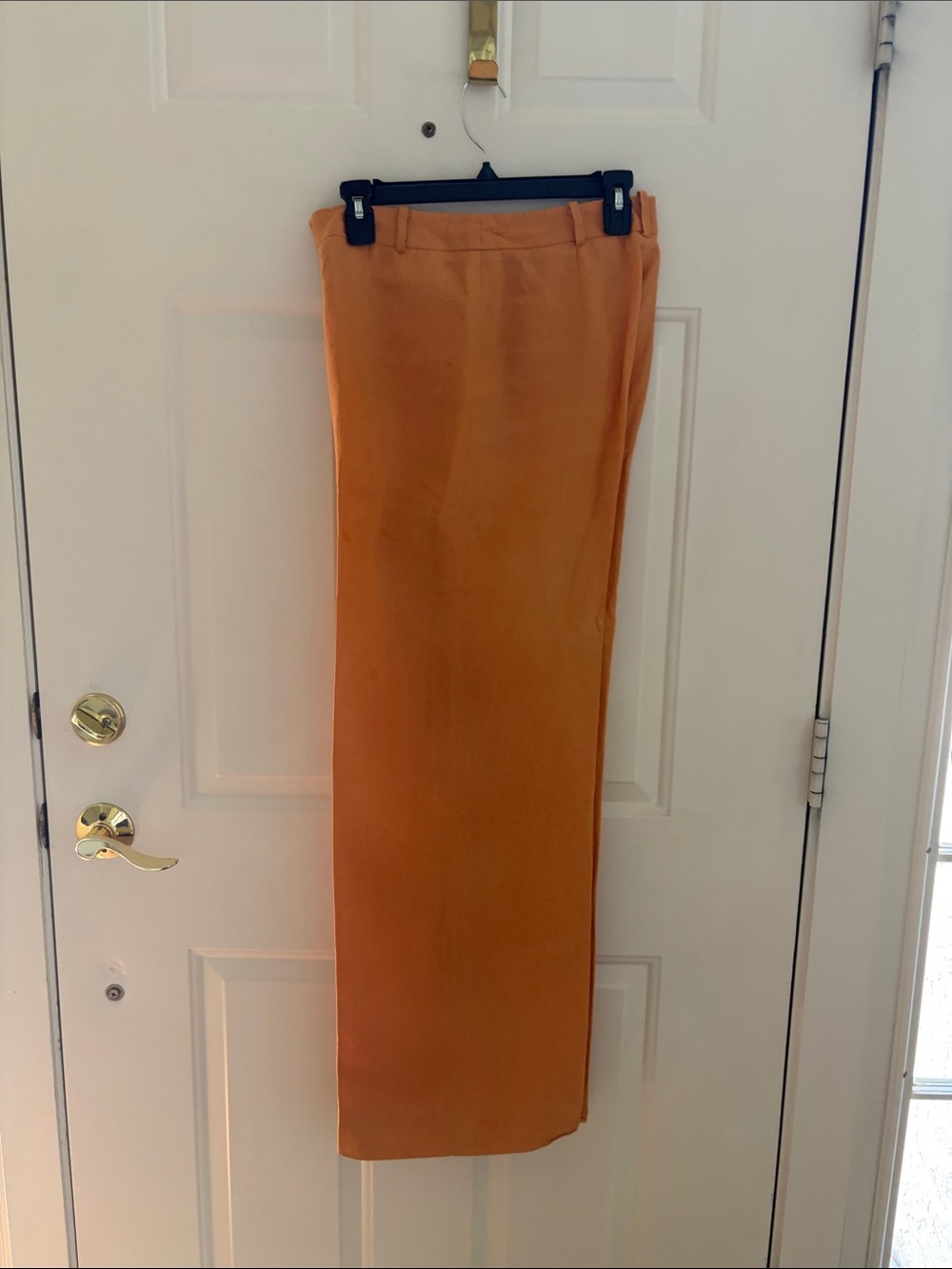 Wide-Leg Orange Trousers